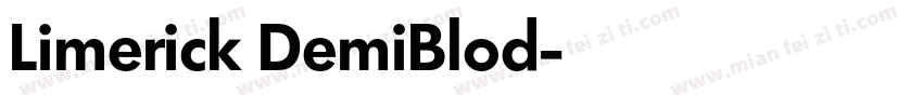 Limerick DemiBlod字体转换
